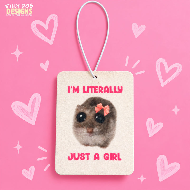 I’m Literally Just a Girl Hamster Air Freshener + Extra Scent Spray
