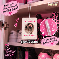 I’m Literally Just a Girl Hamster Air Freshener + Extra Scent Spray