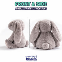 Alternative , gothic plushie, tattoo themed, side and back prolife