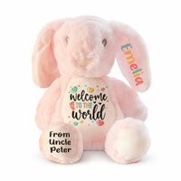 Welcome to The World Baby Bunny – Standard or Personalised