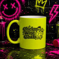 chicken wine club viral trending chicken wine mug neon