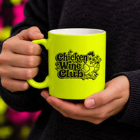 chicken wine club viral trending chicken wine mug neon
